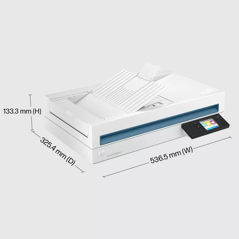 HP Scanjet Pro N4600 fnw1 plokščiasis ir ADF skaitytuvas 1200 x 1200 DPI A5 baltas