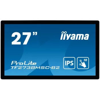 iiyama ProLite TF2738MSC-B2 kompiuterio monitorius 68,6 cm (27 colių) 1920 x 1080 pikselių Full HD LED lietimui jautrus kelių vartotojų juodas