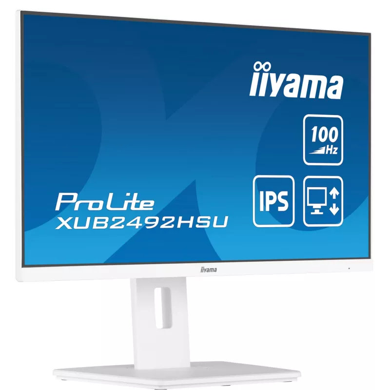 Monitorius iiyama XUB2492HSU-W6 23,8 col. Full HD LED baltas