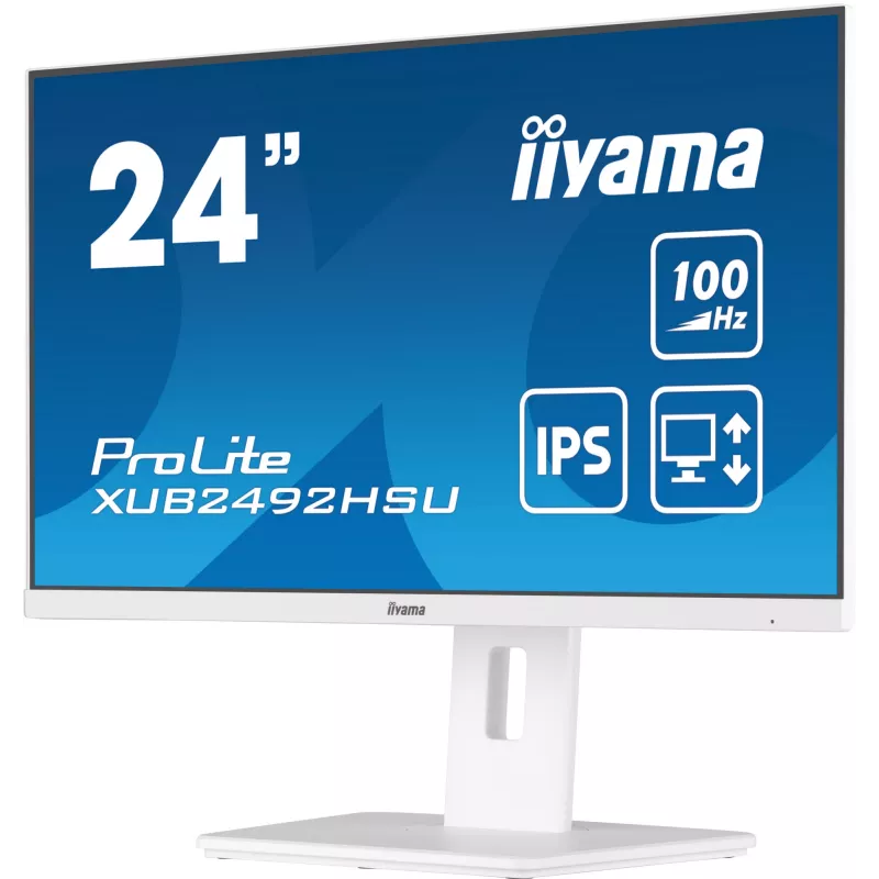 Monitorius iiyama XUB2492HSU-W6 23,8 col. Full HD LED baltas