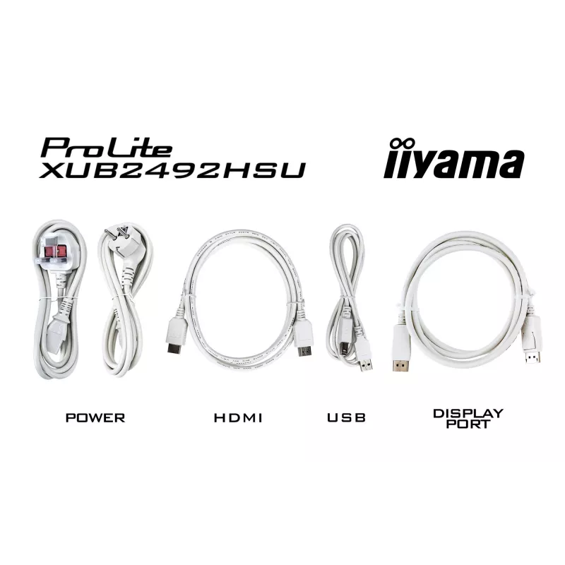 Monitorius iiyama XUB2492HSU-W6 23,8 col. Full HD LED baltas