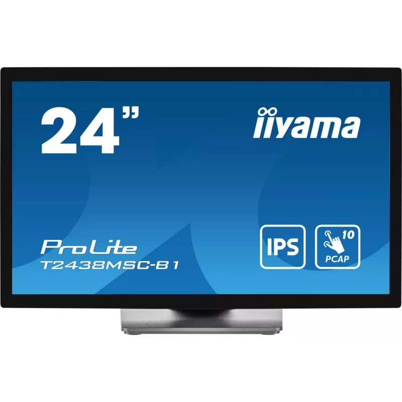 Monitorius iiyama ProLite T2438MSC-B1 60,5 cm (23,8 colio) 1920x1080 Full HD LED liečiamas ekranas juodas