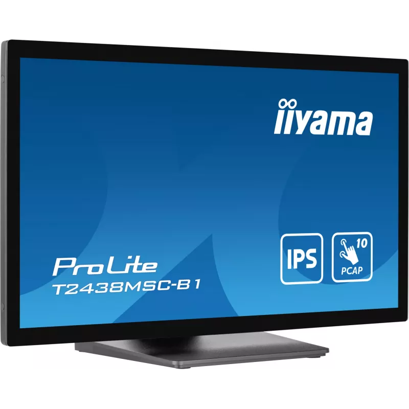 Monitorius iiyama ProLite T2438MSC-B1 60,5 cm (23,8 colio) 1920x1080 Full HD LED liečiamas ekranas juodas