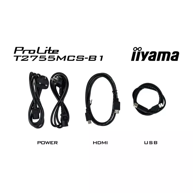 Monitorius iiyama ProLite T2755MSC-B1 27 colių Full HD LED liečiamas stalinis juodas