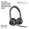 HP Poly Voyager 4320 „Microsoft Teams“ sertifikuota USB-A ausinė su BT700 adapteriu