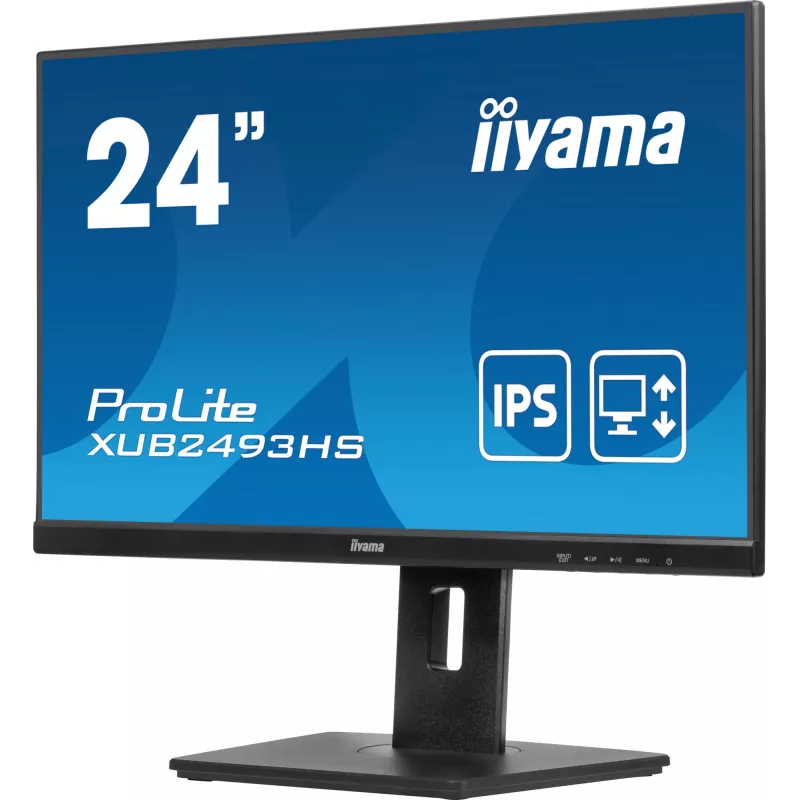 Monitorius iiyama ProLite XUB2493HS-B6 60,5 cm (23,8 colio) 1920 x 1080 pikselių Full HD LED juodas
