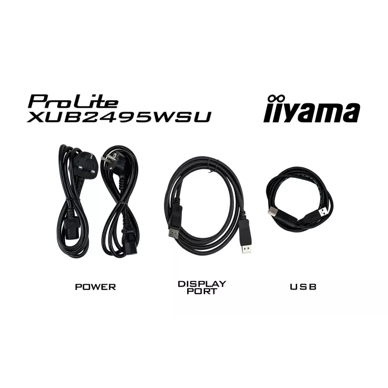 Monitorius iiyama ProLite XUB2495WSU-B7 61,2 cm (24,1 colio) 1920 x 1200 pikselių WUXGA LED juodas