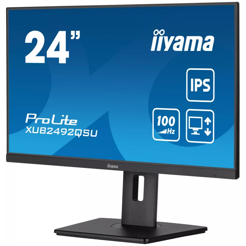 Monitorius iiyama ProLite XUB2492QSU-B1 60.5 cm (23.8 colio) QHD LED juodas