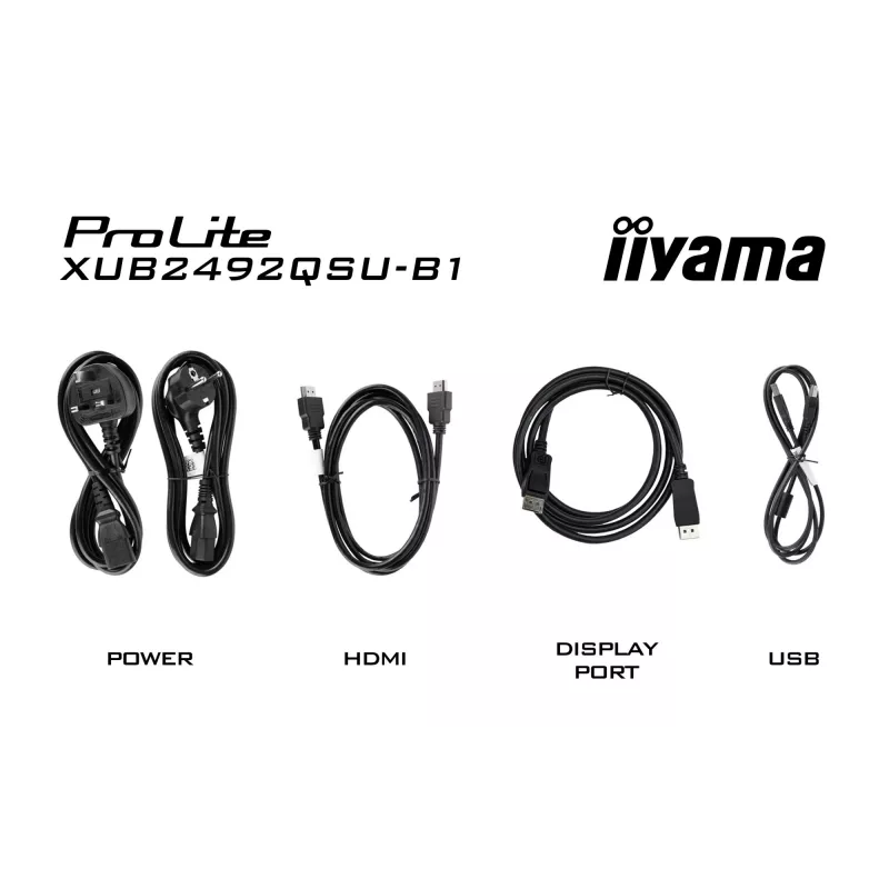 Monitorius iiyama ProLite XUB2492QSU-B1 60.5 cm (23.8 colio) QHD LED juodas