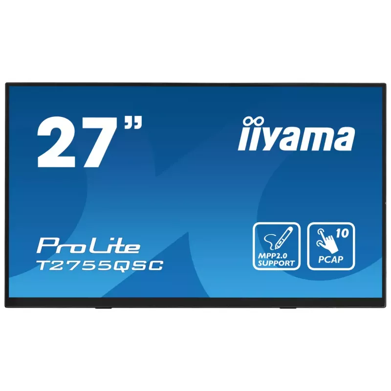 Monitorius iiyama ProLite T2755QSC-B1 68,6 cm (27 colių) 2560 x 1440 pikselių Quad HD LCD liečiamas juodas