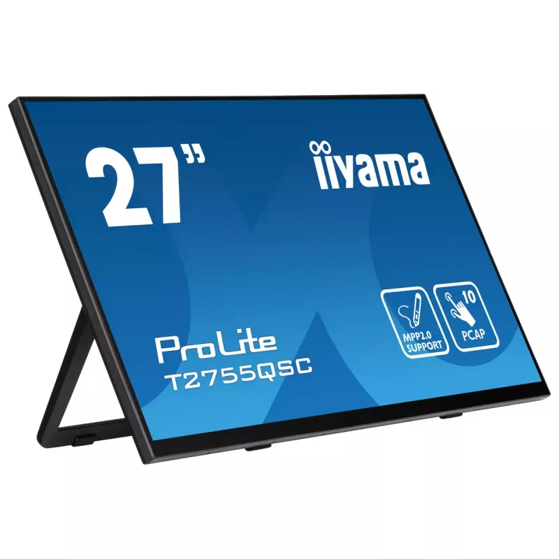 Monitorius iiyama ProLite T2755QSC-B1 68,6 cm (27 colių) 2560 x 1440 pikselių Quad HD LCD liečiamas juodas