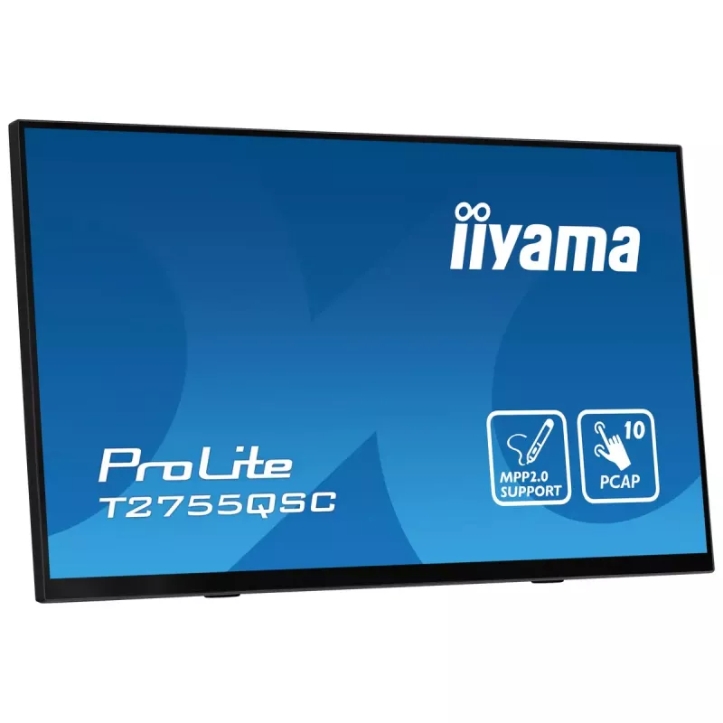 Monitorius iiyama ProLite T2755QSC-B1 68,6 cm (27 colių) 2560 x 1440 pikselių Quad HD LCD liečiamas juodas