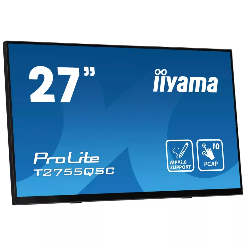 Monitorius iiyama ProLite T2755QSC-B1 68,6 cm (27 colių) 2560 x 1440 pikselių Quad HD LCD liečiamas juodas