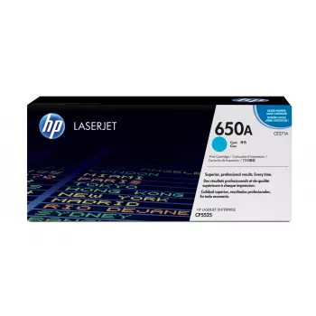 HP 650A Cyan Original LaserJet Toner kasetė