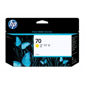 HP 70 130 ml geltona DesignJet rašalo kasetė