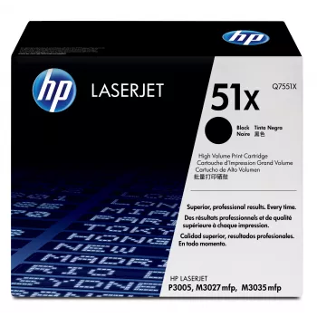 HP 51X didelės talpos juoda originali LaserJet kasetė