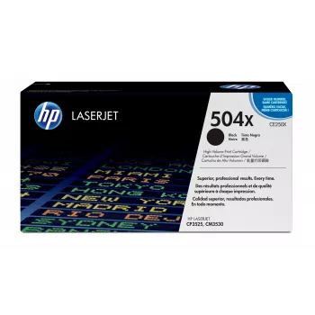 HP 504X High Yield juodas originalus LaserJet kasečių rinkinys, 10500 puslapių, juoda, 1 vnt.