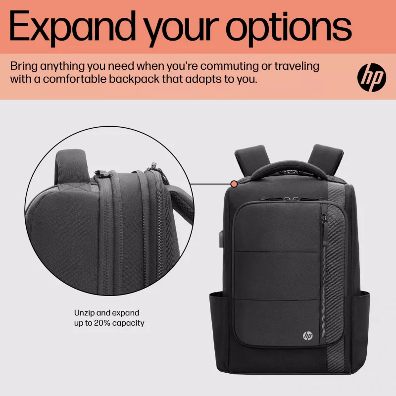 HP Renew Executive 16 colių nešiojamojo kompiuterio kuprinė, 40,9 cm (16,1 colio), 890 g