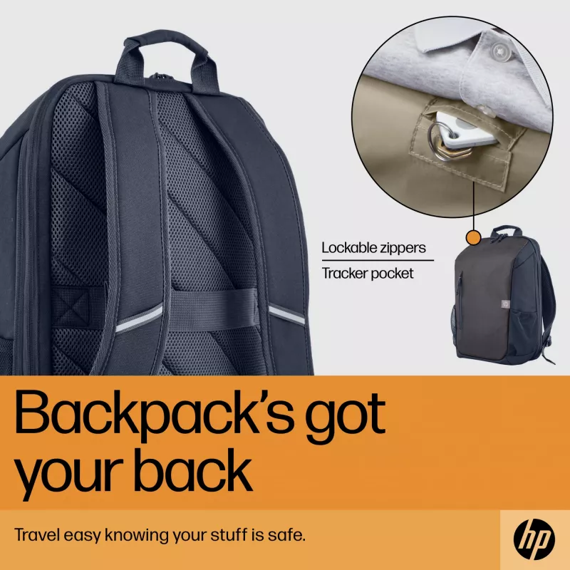 HP Travel 18 litrų 15.6 col. pilkai pilka kuprinė nešiojamam kompiuteriui