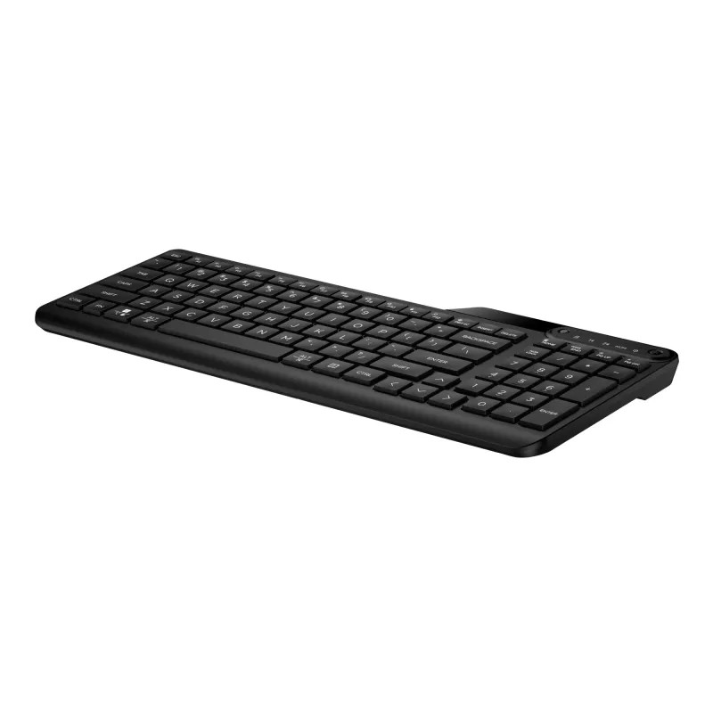 HP 475 belaidė klaviatūra su dviem režimais, viso dydžio (100%), RF belaidis + Bluetooth, membraninė, juoda