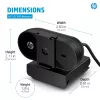 HP 325 FHD Webcam internetinė kamera, verslui, Windows 10, Windows 11, MacOS, 72 mm, 53.6 mm, 53.2 mm