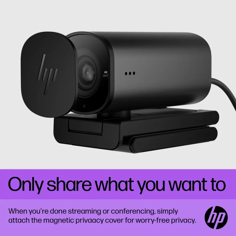 HP 325 FHD Webcam internetinė kamera, verslui, Windows 10, Windows 11, MacOS, 72 mm, 53.6 mm, 53.2 mm