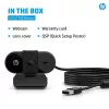 HP 325 FHD Webcam internetinė kamera, verslui, Windows 10, Windows 11, MacOS, 72 mm, 53.6 mm, 53.2 mm