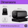 HP 325 FHD Webcam internetinė kamera, verslui, Windows 10, Windows 11, MacOS, 72 mm, 53.6 mm, 53.2 mm