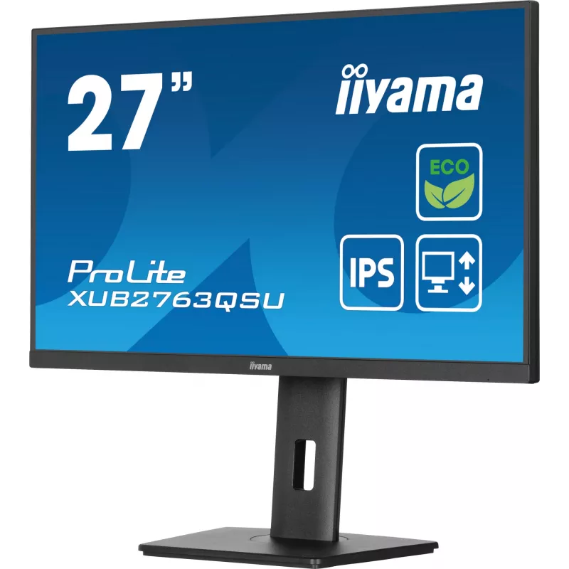Monitorius iiyama ProLite XUB2763QSU-B1 68,6 cm (27 colių) QHD LED juodas