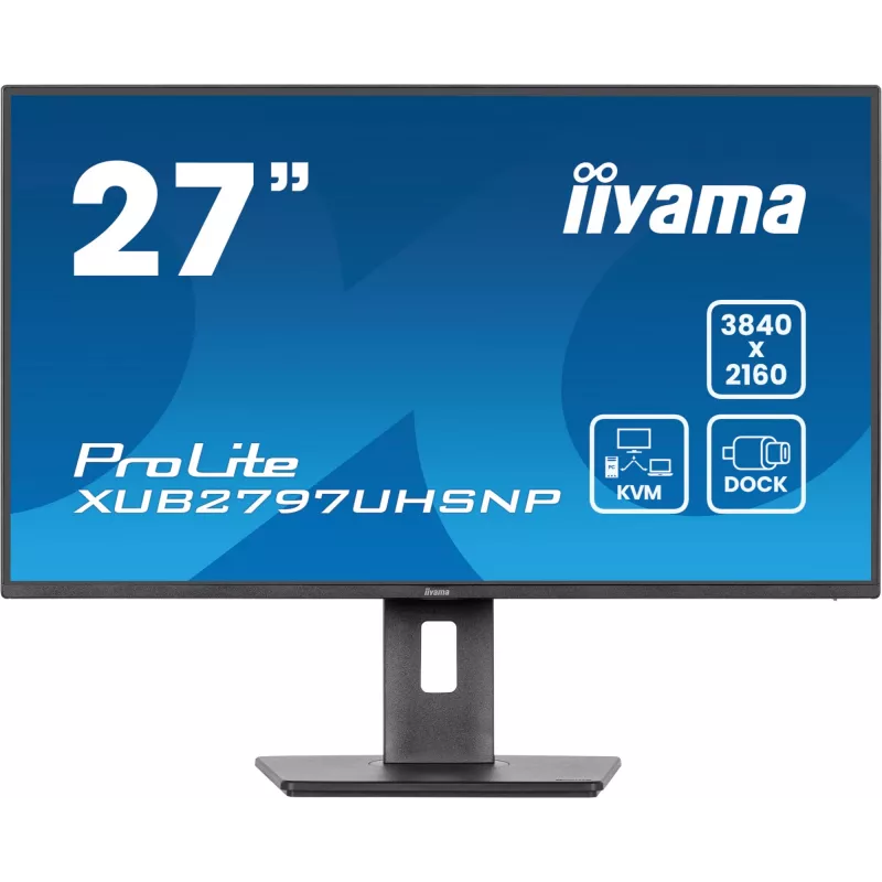 Monitorius iiyama ProLite XUB2797UHSNP-B1 68,6 cm (27 colių) 3840 x 2160 pikselių 4K Ultra HD LED juodas