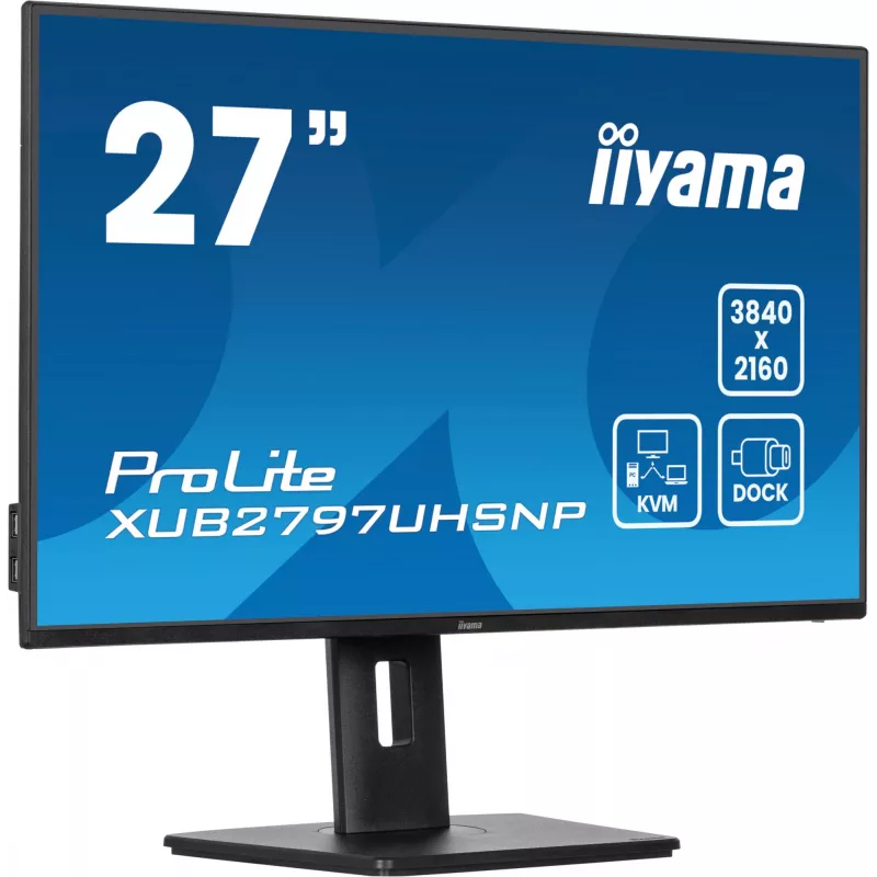 Monitorius iiyama ProLite XUB2797UHSNP-B1 68,6 cm (27 colių) 3840 x 2160 pikselių 4K Ultra HD LED juodas
