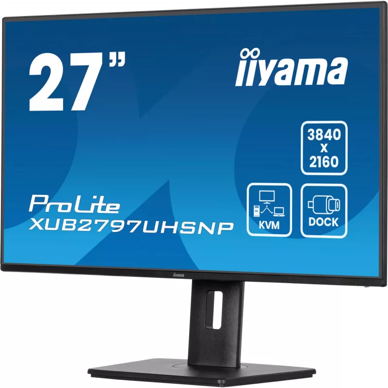 Monitorius iiyama ProLite XUB2797UHSNP-B1 68,6 cm (27 colių) 3840 x 2160 pikselių 4K Ultra HD LED juodas