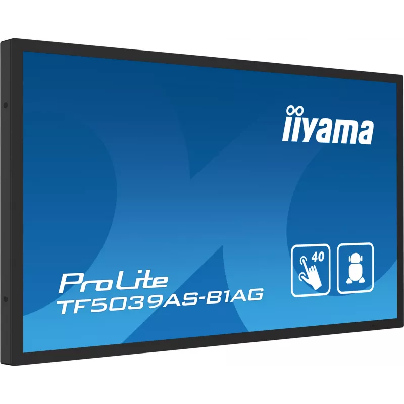 Monitorius iiyama TF5039AS-B1AG 125,7 cm (49,5 colio) 4K Ultra HD LED liečiamasis juodas