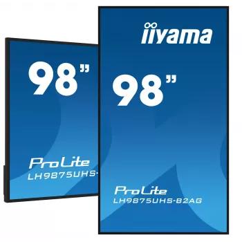 Skaitmeninės reklamos plokščiasis ekranas iiyama LH9875UHS-B2AG 97,5 col. LED 4K Ultra HD 3840 x 2160
