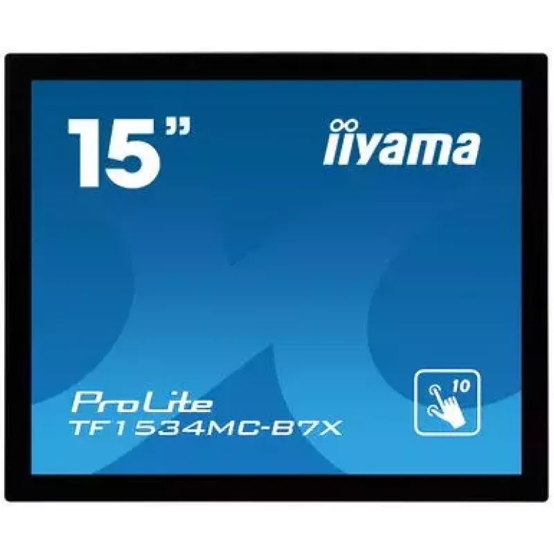 Monitorius iiyama ProLite TF1534MC-B7X 38,1 cm (15 inch) 1024x768 XGA LED jutiklinis Multi-user juodas