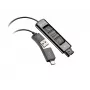 USB adapteris POLY 784P9AA USB-A į USB-C laidas 1500mm Juodas