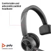 HP Poly Voyager 4310 USB-A ausinės + BT700 adapteris, belaidės, biurui/skambučių centrui, 20–20000 Hz, 122 g, juodos
