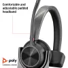 HP Poly Voyager 4310 USB-C ausinių rinkinys su BT700 adapteriu ir įkrovimo stovu