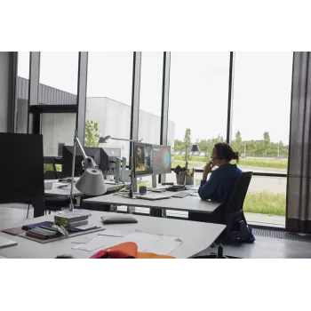 HP Poly Savi 8410 Office Monaural belaidis ausinių rinkinys su DECT, sertifikuotas Microsoft Teams