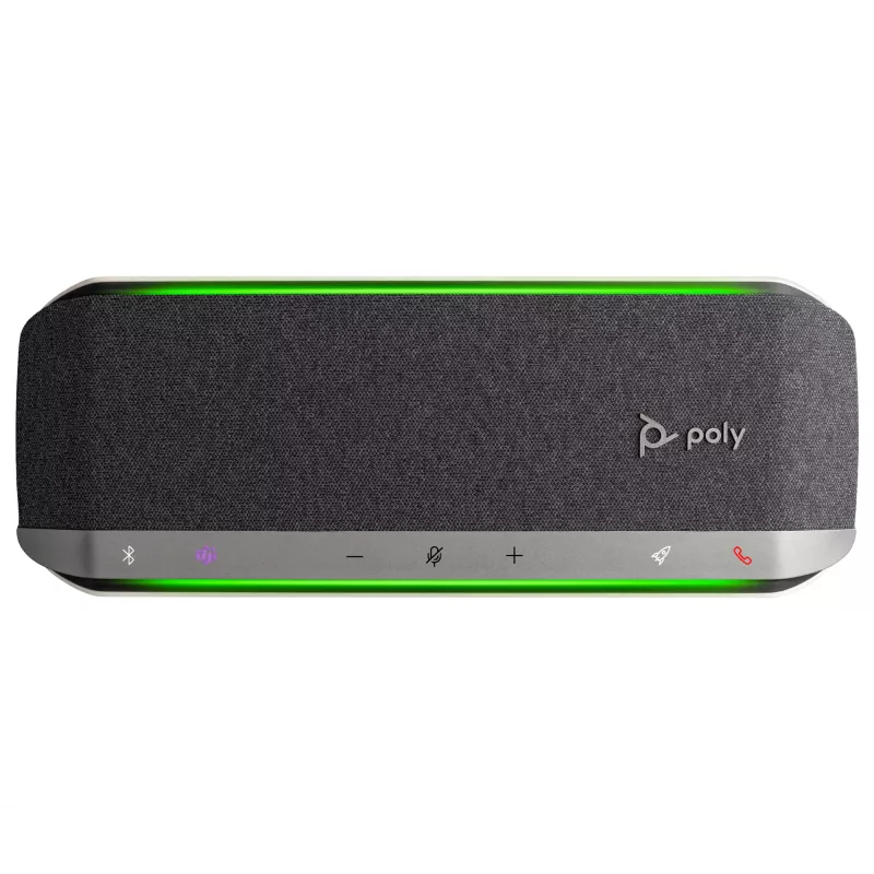 HP Poly Sync 40 garsiakalbis su mikrofonu, sertifikuotas Microsoft Teams, sidabrinis