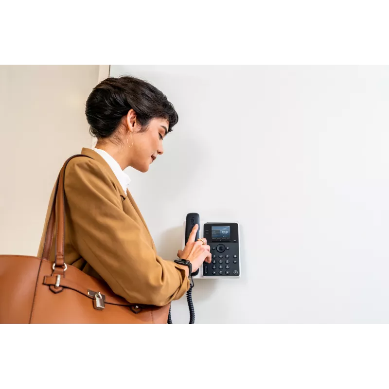 IP telefonas HP Poly Edge E100 su PoE, IPS ekranu