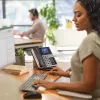 HP Poly Edge E450 IP telefonas su PoE, IPS ekranu, 4:3, WPA2-Enterprise, EAP-TLS, HTTPS, ENERGY STAR, EAC, RoHS, FCC, CE, 0-40 °C