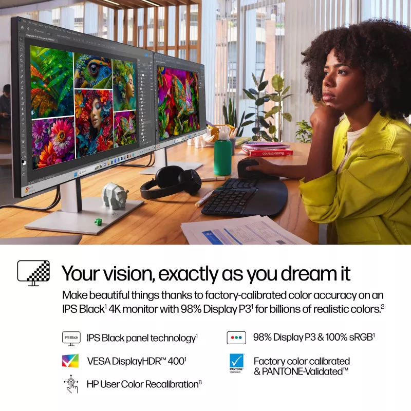 Monitorius HP Series 7 Pro 27 colių 4K Thunderbolt 4 LCD 3840 x 2160