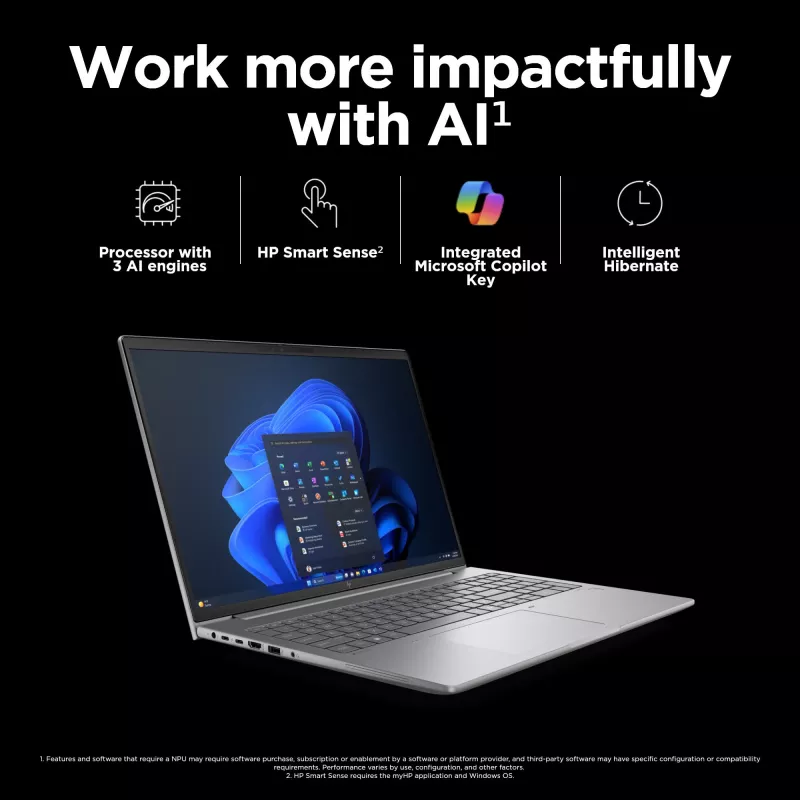 HP ZBook Power G11 Intel Core Ultra 7 155H Mobilioji darbo stotis 40,6 cm (16 colių) WQXGA 32 GB DDR5-SDRAM 1 TB SSD NVIDIA RTX A1000 Wi-Fi 6E (802.11ax) Windows 11 Pro AI Workstation, AI PC Pilka