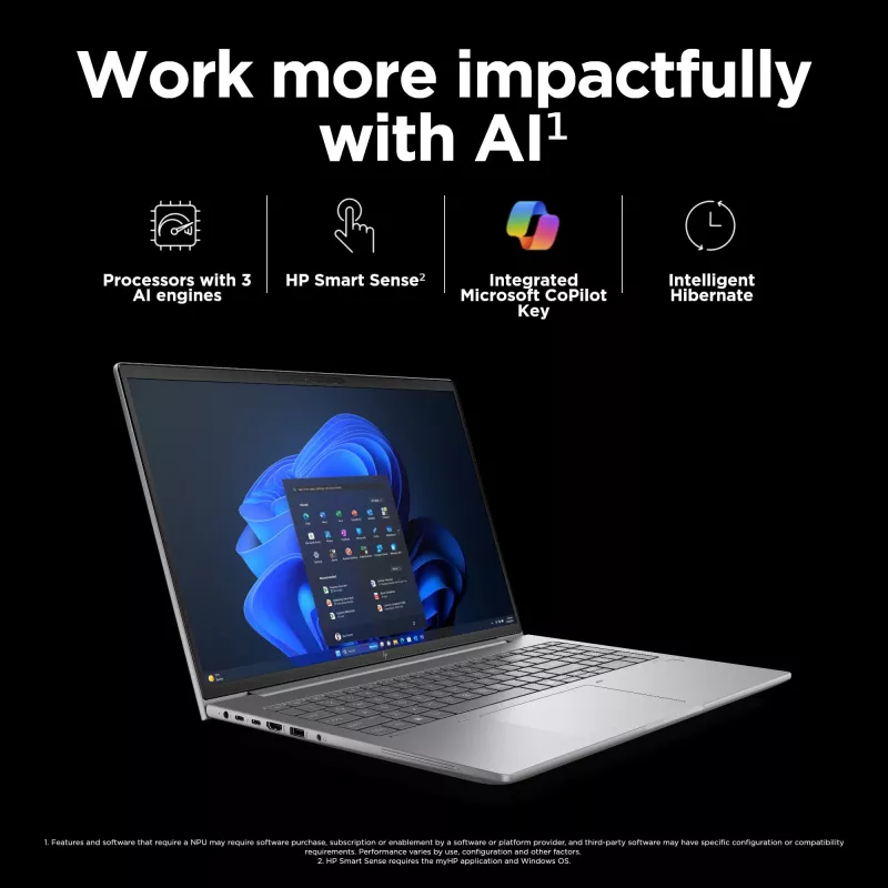 HP ZBook Power G11 Intel Core Ultra 7 155H Mobilioji darbo stotis 40,6 cm (16 colių) WQXGA 32 GB DDR5-SDRAM 1 TB SSD NVIDIA RTX A1000 Wi-Fi 6E (802.11ax) Windows 11 Pro AI Workstation, AI PC Pilka