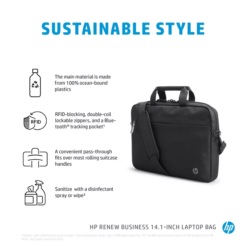 HP Renew Business 14.1 colio nešiojamojo kompiuterio dėklas – kuprinė