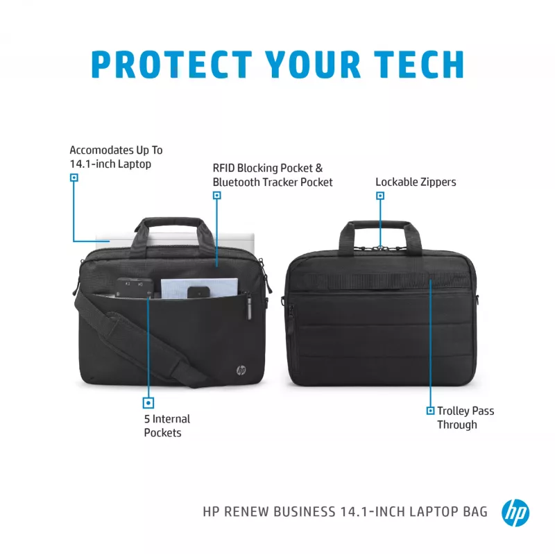 HP Renew Business 14.1 colio nešiojamojo kompiuterio dėklas – kuprinė