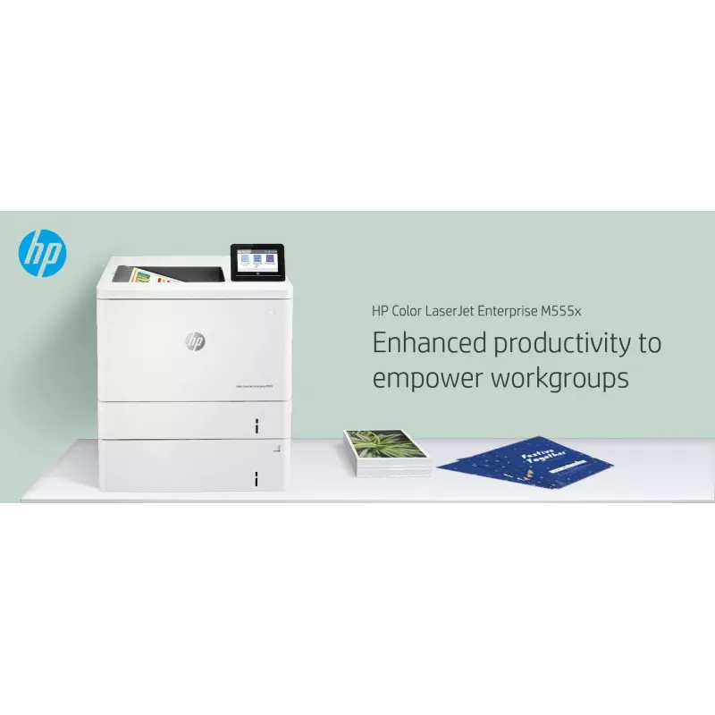 HP Color LaserJet Enterprise M555x spalvotas lazerinis spausdintuvas, A4, 38 ppm, dvipusis spausdinimas