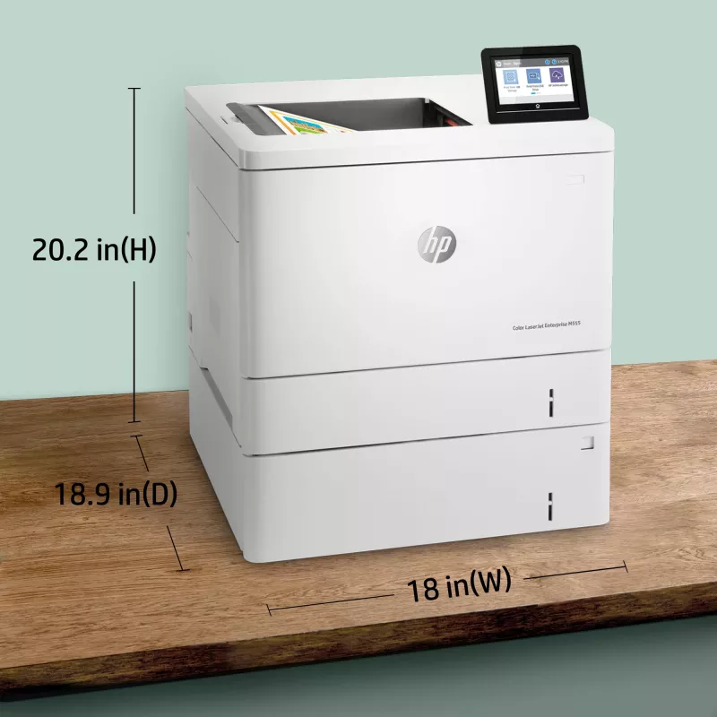 HP Color LaserJet Enterprise M555x spalvotas lazerinis spausdintuvas, A4, 38 ppm, dvipusis spausdinimas
