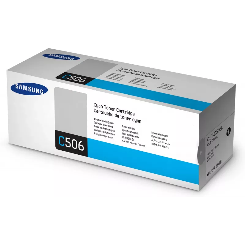 Samsung CLT-C506L didelės talpos žydra originali kasetė, žydra, 1 vnt.